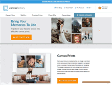 Tablet Screenshot of canvasfactory.com